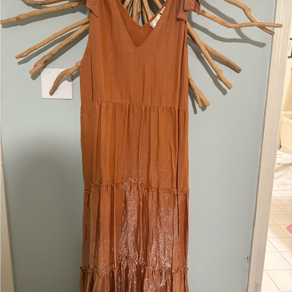 Rust Sleeveless Dress